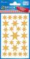 Preview: Festliche Sterne Sticker gold